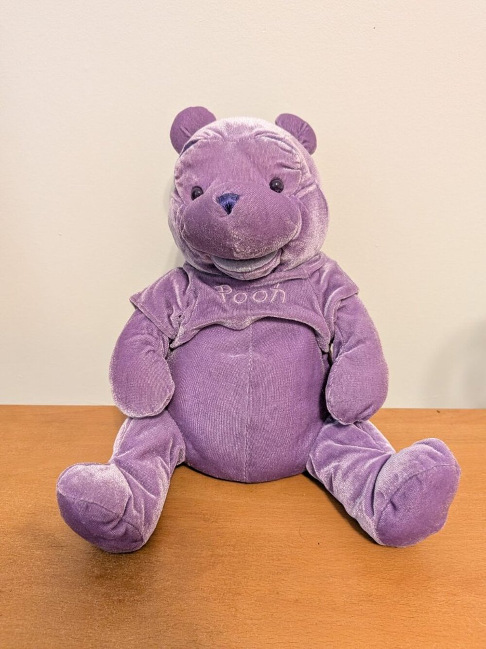 Walt Disney World Purple Winnie the Pooh 11” Plush Bear Rare Stuffed